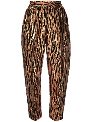 Metallic animal-print tapered trousers, Forte Forte Metallic animal-print tapered trousers
Metallic animal-print tapered trousers, Forte Forte Metallic animal-print tapered trousers