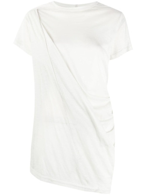 Drape-detail organic cotton T-shirt, Rick Owens Drape-detail organic cotton T-shirt
Drape-detail organic cotton T-shirt, Rick Owens Drape-detail organic cotton T-shirt