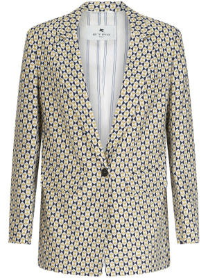 Geometric-print single-breasted blazer, ETRO Geometric-print single-breasted blazer
Geometric-print single-breasted blazer, ETRO Geometric-print single-breasted blazer