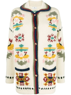 Geometric floral intarsia-knit cardigan, ETRO Geometric floral intarsia-knit cardigan
Geometric floral intarsia-knit cardigan, ETRO Geometric floral intarsia-knit cardigan