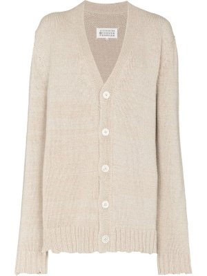 Distressed knitted V-neck cardigan, Maison Margiela Distressed knitted V-neck cardigan
Distressed knitted V-neck cardigan, Maison Margiela Distressed knitted V-neck cardigan