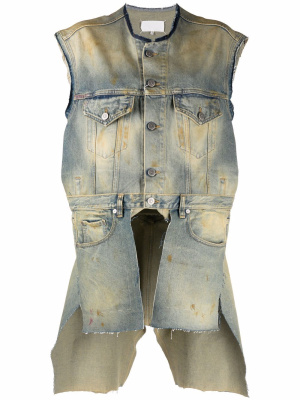 Derelict asymmetric denim gilet, Maison Margiela Derelict asymmetric denim gilet
Derelict asymmetric denim gilet, Maison Margiela Derelict asymmetric denim gilet