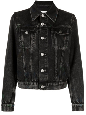 Distressed-finish denim jacket, Maison Margiela Distressed-finish denim jacket
Distressed-finish denim jacket, Maison Margiela Distressed-finish denim jacket
