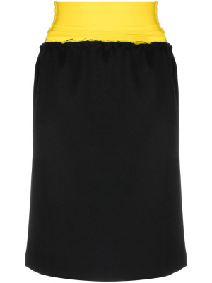 Contrasting-waistband pencil skirt, Raf Simons Contrasting-waistband pencil skirt
Contrasting-waistband pencil skirt, Raf Simons Contrasting-waistband pencil skirt