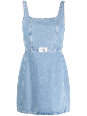 Logo-embroidered denim mini dress, Calvin Klein Jeans Logo-embroidered denim mini dress
Logo-embroidered denim mini dress, Calvin Klein Jeans Logo-embroidered denim mini dress