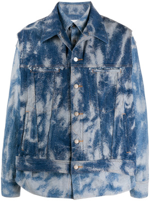 Bleached-effect layered denim jacket, AMBUSH Bleached-effect layered denim jacket
Bleached-effect layered denim jacket, AMBUSH Bleached-effect layered denim jacket