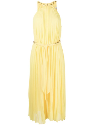 Chain-link pleated halterneck dress, ZIMMERMANN Chain-link pleated halterneck dress
Chain-link pleated halterneck dress, ZIMMERMANN Chain-link pleated halterneck dress