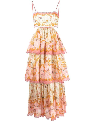 Laurel floral-print tiered midi dress, ZIMMERMANN Laurel floral-print tiered midi dress
Laurel floral-print tiered midi dress, ZIMMERMANN Laurel floral-print tiered midi dress