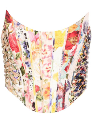 Multi-floral print spliced corset, ZIMMERMANN Multi-floral print spliced corset
Multi-floral print spliced corset, ZIMMERMANN Multi-floral print spliced corset