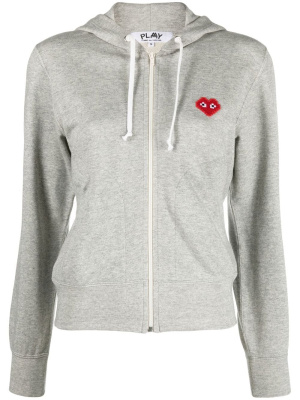 Embroidered heart zipped hoodie, Comme Des Garçons Play Embroidered heart zipped hoodie
Embroidered heart zipped hoodie, Comme Des Garçons Play Embroidered heart zipped hoodie