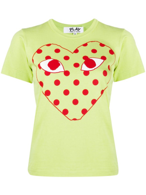 Polk-dot heat print T-shirt, Comme Des Garçons Play Polk-dot heat print T-shirt
Polk-dot heat print T-shirt, Comme Des Garçons Play Polk-dot heat print T-shirt