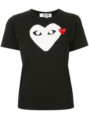 Logo-patch printed T-shirt, Comme Des Garçons Play Logo-patch printed T-shirt
Logo-patch printed T-shirt, Comme Des Garçons Play Logo-patch printed T-shirt