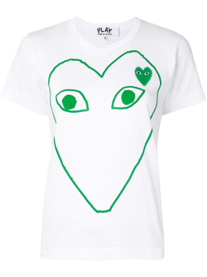 Heart logo-print short sleeved T-shirt, Comme Des Garçons Play Heart logo-print short sleeved T-shirt
Heart logo-print short sleeved T-shirt, Comme Des Garçons Play Heart logo-print short sleeved T-shirt
