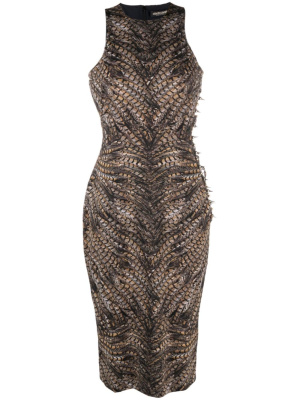 Embellished Falcon-print dress, Roberto Cavalli Embellished Falcon-print dress
Embellished Falcon-print dress, Roberto Cavalli Embellished Falcon-print dress