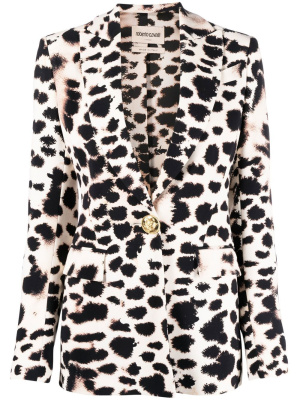Animal-print single-breasted blazer, Roberto Cavalli Animal-print single-breasted blazer
Animal-print single-breasted blazer, Roberto Cavalli Animal-print single-breasted blazer