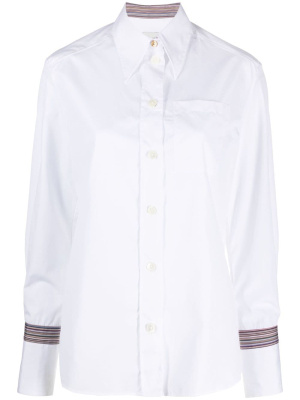 

Stripe-trim long-sleeve shirt, Paul Smith Stripe-trim long-sleeve shirt
