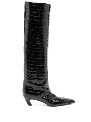 40mm croco-embossed knee-length boots, KHAITE 40mm croco-embossed knee-length boots
40mm croco-embossed knee-length boots, KHAITE 40mm croco-embossed knee-length boots