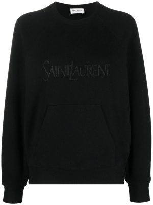 Embroidered logo crew-neck sweatshirt, Saint Laurent Embroidered logo crew-neck sweatshirt
Embroidered logo crew-neck sweatshirt, Saint Laurent Embroidered logo crew-neck sweatshirt
