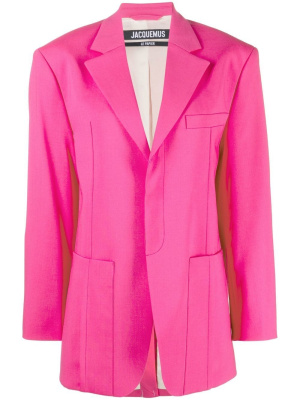 Notched-lapel single-breasted blazer, Jacquemus Notched-lapel single-breasted blazer
Notched-lapel single-breasted blazer, Jacquemus Notched-lapel single-breasted blazer