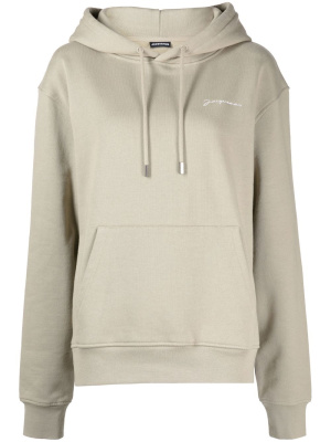 Logo-embroidered drawstring hoodie, Jacquemus Logo-embroidered drawstring hoodie
Logo-embroidered drawstring hoodie, Jacquemus Logo-embroidered drawstring hoodie
