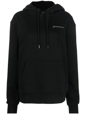 Logo-embroidered organic cotton hoodie, Jacquemus Logo-embroidered organic cotton hoodie
Logo-embroidered organic cotton hoodie, Jacquemus Logo-embroidered organic cotton hoodie