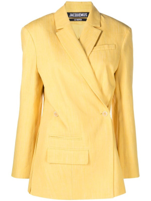Asymmetric double-breasted blazer, Jacquemus Asymmetric double-breasted blazer
Asymmetric double-breasted blazer, Jacquemus Asymmetric double-breasted blazer