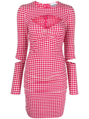 Love Potion checked cut-out minidress, GANNI Love Potion checked cut-out minidress
Love Potion checked cut-out minidress, GANNI Love Potion checked cut-out minidress