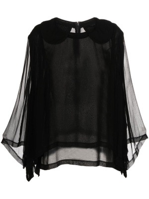Rounded-collar long-sleeved blouse, Comme Des Garçons Comme Des Garçons Rounded-collar long-sleeved blouse
Rounded-collar long-sleeved blouse, Comme Des Garçons Comme Des Garçons Rounded-collar long-sleeved blouse