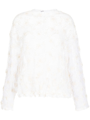 Floral-embroidered long-sleeve blouse, Comme Des Garçons Comme Des Garçons Floral-embroidered long-sleeve blouse
Floral-embroidered long-sleeve blouse, Comme Des Garçons Comme Des Garçons Floral-embroidered long-sleeve blouse