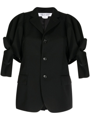 Bow-detail shortsleeved blazer, Comme Des Garçons Comme Des Garçons Bow-detail shortsleeved blazer
Bow-detail shortsleeved blazer, Comme Des Garçons Comme Des Garçons Bow-detail shortsleeved blazer