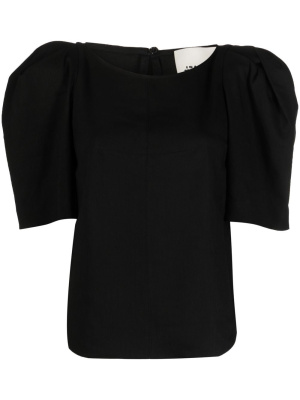 Tonal-stitching puff-sleeves top, ISABEL MARANT Tonal-stitching puff-sleeves top
Tonal-stitching puff-sleeves top, ISABEL MARANT Tonal-stitching puff-sleeves top