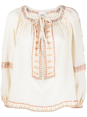 Sequin-embellished embroidered blouse, ISABEL MARANT Sequin-embellished embroidered blouse
Sequin-embellished embroidered blouse, ISABEL MARANT Sequin-embellished embroidered blouse