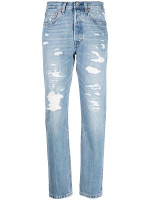 

Levi's cropped blue trousers, Levi's Levi's cropped blue trousers
