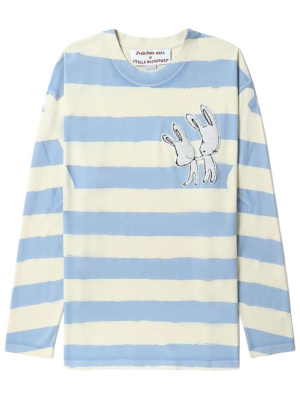 X Yoshitomo Nara bunny-embroidery T-shirt, Stella McCartney X Yoshitomo Nara bunny-embroidery T-shirt
X Yoshitomo Nara bunny-embroidery T-shirt, Stella McCartney X Yoshitomo Nara bunny-embroidery T-shirt