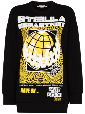 Rave graphic-print sweatshirt, Stella McCartney Rave graphic-print sweatshirt
Rave graphic-print sweatshirt, Stella McCartney Rave graphic-print sweatshirt