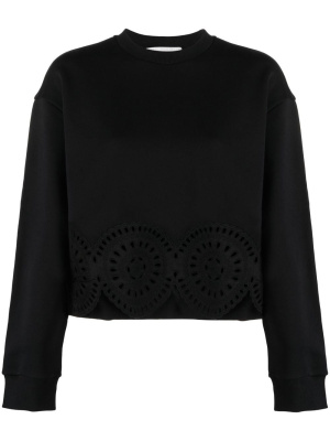 Perforated-hem detail sweatshirt, Stella McCartney Perforated-hem detail sweatshirt
Perforated-hem detail sweatshirt, Stella McCartney Perforated-hem detail sweatshirt