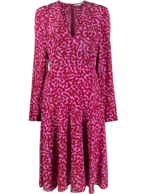Abstract-print silk midi dress, Stella McCartney Abstract-print silk midi dress
Abstract-print silk midi dress, Stella McCartney Abstract-print silk midi dress