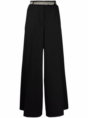 Logo waistband palazzo trousers, Stella McCartney Logo waistband palazzo trousers
Logo waistband palazzo trousers, Stella McCartney Logo waistband palazzo trousers