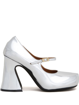 

Sculpted-heel Mary Jane pumps, Marni Sculpted-heel Mary Jane pumps