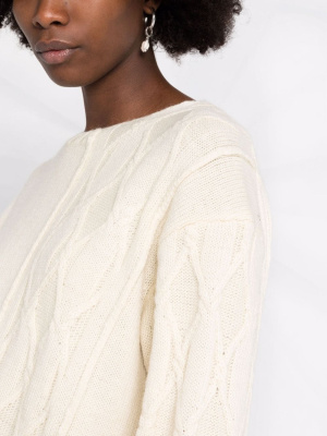 Diamond-pattern crew-neck jumper, Yohji Yamamoto Diamond-pattern crew-neck jumper
Diamond-pattern crew-neck jumper, Yohji Yamamoto Diamond-pattern crew-neck jumper