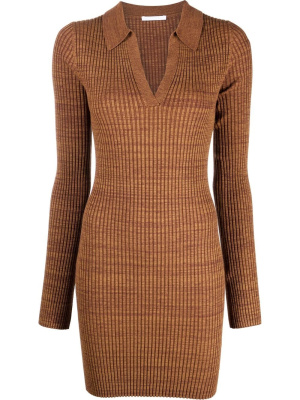 Marl ribbed-knit long-sleeve polo dress, Helmut Lang Marl ribbed-knit long-sleeve polo dress
Marl ribbed-knit long-sleeve polo dress, Helmut Lang Marl ribbed-knit long-sleeve polo dress