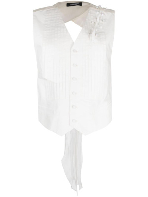 Crystal-embellished pleated V-neck top, Undercover Crystal-embellished pleated V-neck top
Crystal-embellished pleated V-neck top, Undercover Crystal-embellished pleated V-neck top