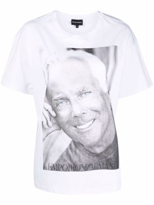 Photograph-print cotton T-Shirt, Emporio Armani Photograph-print cotton T-Shirt
Photograph-print cotton T-Shirt, Emporio Armani Photograph-print cotton T-Shirt