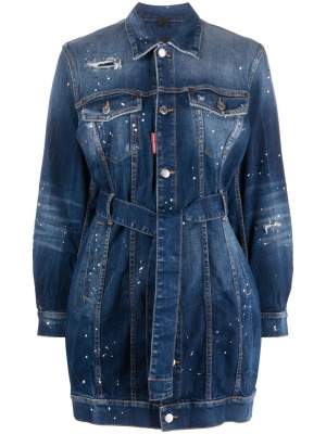 Paint-splatter distressed denim jacket, Dsquared2 Paint-splatter distressed denim jacket
Paint-splatter distressed denim jacket, Dsquared2 Paint-splatter distressed denim jacket