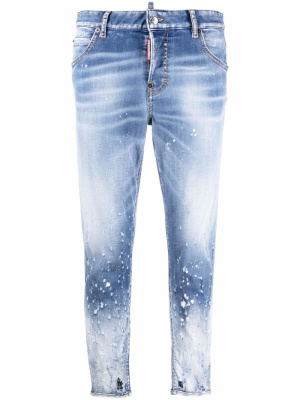 

Cropped distressed-effect skinny jeans, Dsquared2 Cropped distressed-effect skinny jeans