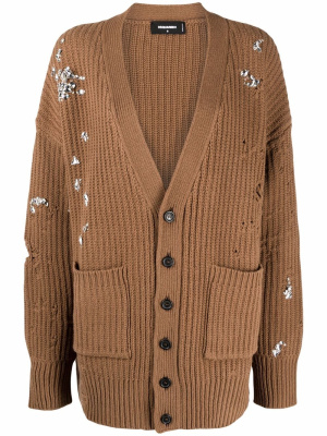 Crystal-embellished distressed-effect cardigan, Dsquared2 Crystal-embellished distressed-effect cardigan
Crystal-embellished distressed-effect cardigan, Dsquared2 Crystal-embellished distressed-effect cardigan