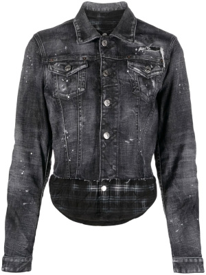 Distressed-effect denim jacket, Dsquared2 Distressed-effect denim jacket
Distressed-effect denim jacket, Dsquared2 Distressed-effect denim jacket