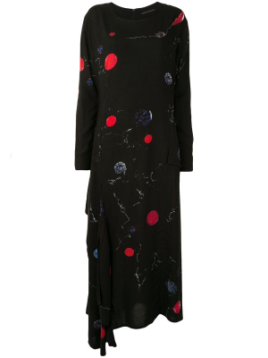 Asymmetric circle-print shift dress, Yohji Yamamoto Asymmetric circle-print shift dress
Asymmetric circle-print shift dress, Yohji Yamamoto Asymmetric circle-print shift dress