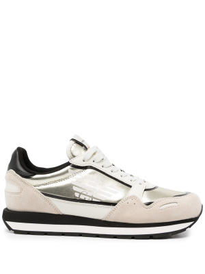 Logo-print panelled low-top sneakers, Emporio Armani Logo-print panelled low-top sneakers
Logo-print panelled low-top sneakers, Emporio Armani Logo-print panelled low-top sneakers