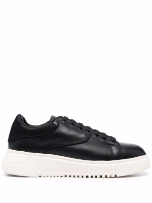 Panelled low-top leather sneakers, Emporio Armani Panelled low-top leather sneakers
Panelled low-top leather sneakers, Emporio Armani Panelled low-top leather sneakers